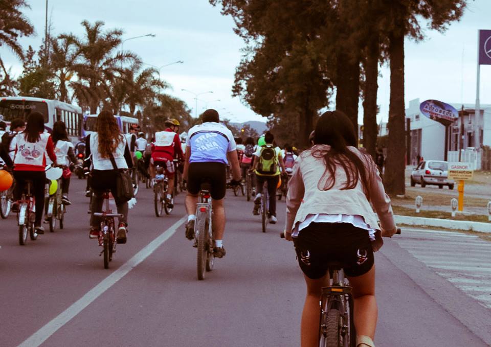 Bicicletada de Efeta en el Parque del Bicentenario