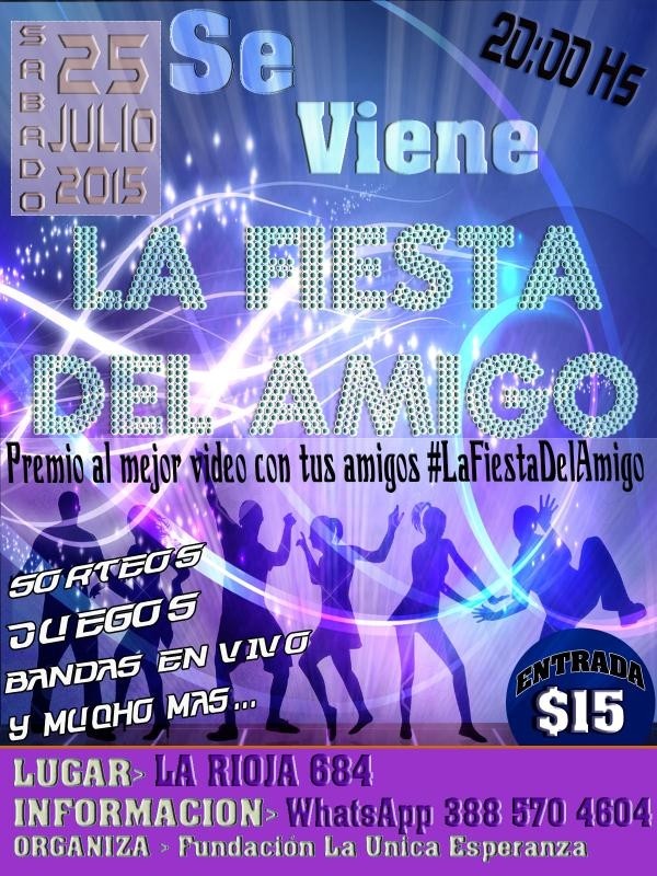 #FiestadelAmigo especial y diferente