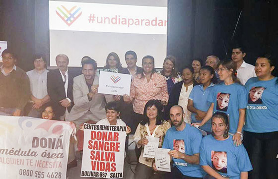 Salta se sumó a la iniciativa un Día para Dar