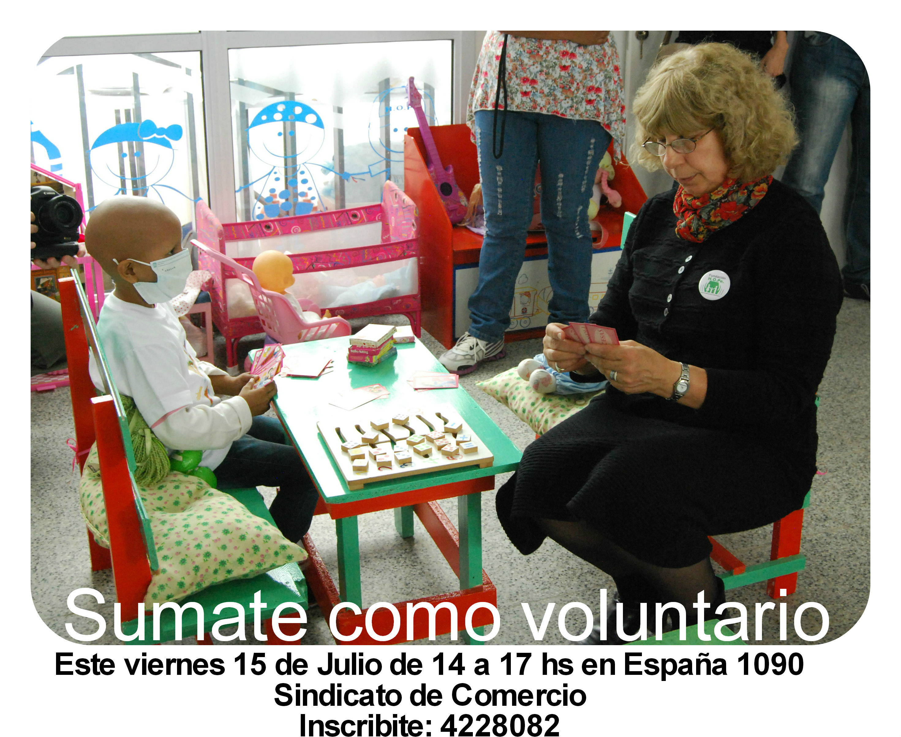 Fundación HOPe convoca  voluntarios