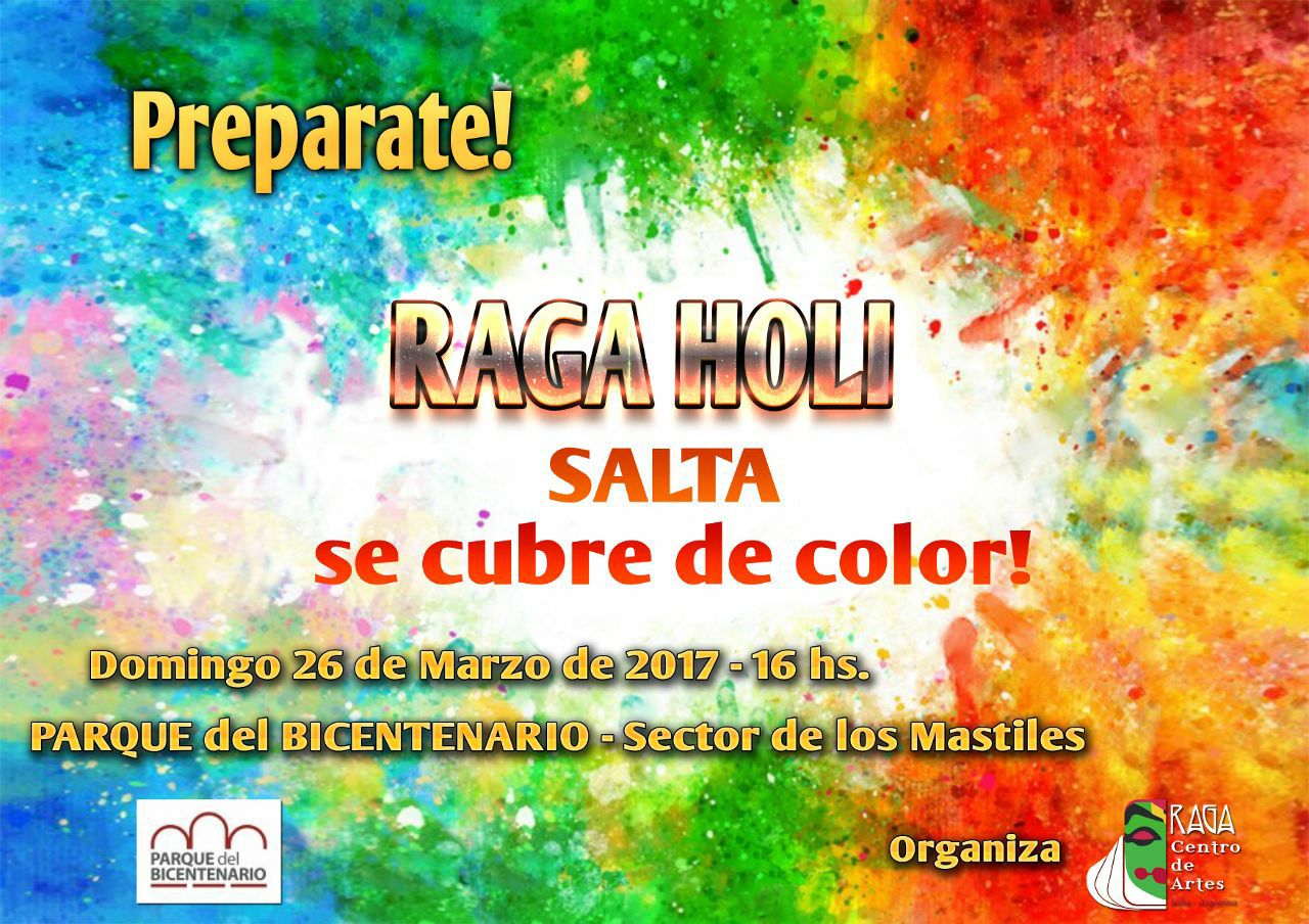 El Festival de Colores HOLI en el Parque del Bicentenario