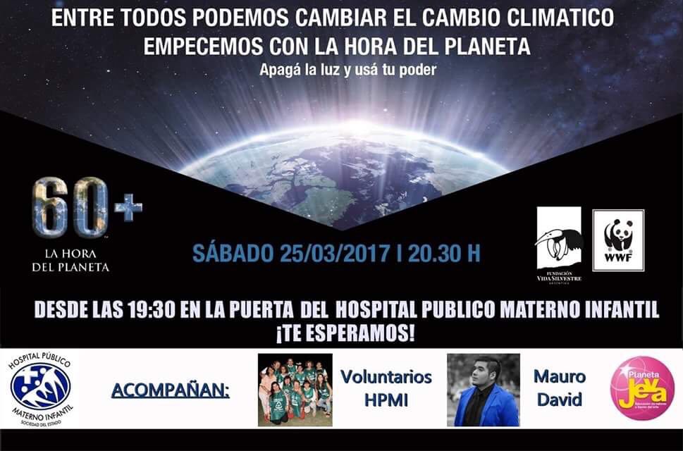 Fundación Planeta Jeva convoca a salteños a participar de #LaHoradelPlaneta