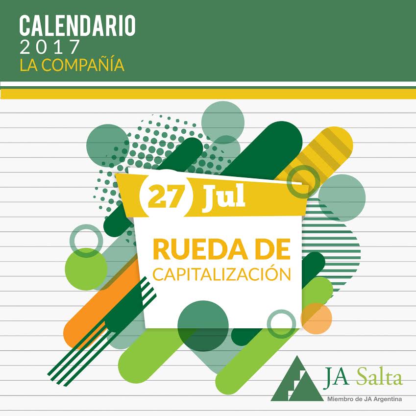 Junior Achievement te invita a la “Rueda de Capitalización”