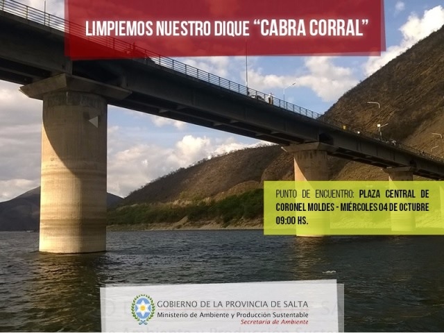 Buscan voluntarios para limpiar el dique Cabra Corral