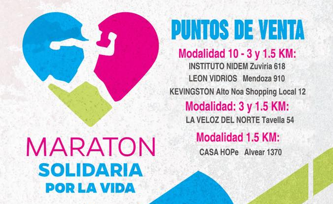 Fundación HOPe pide a los salteños que participen de la Maratón “Por la Vida”