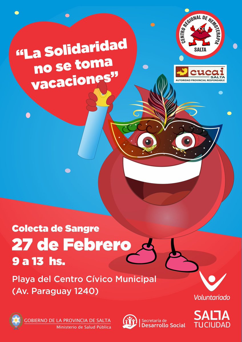 El Centro de Hemoterapia busca donantes voluntarios de sangre