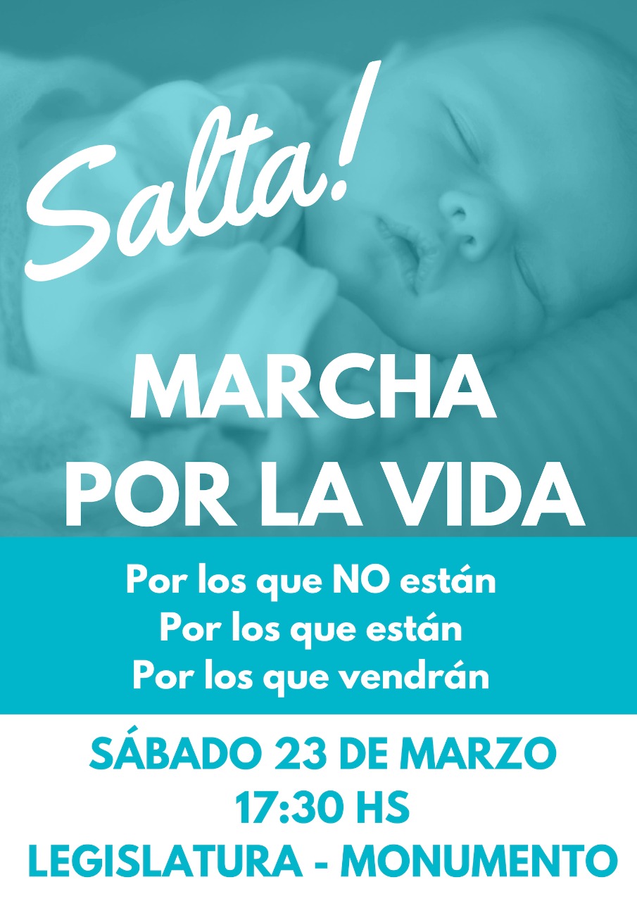 Salta nuevamente se pone de pie para Marchar por la Vida