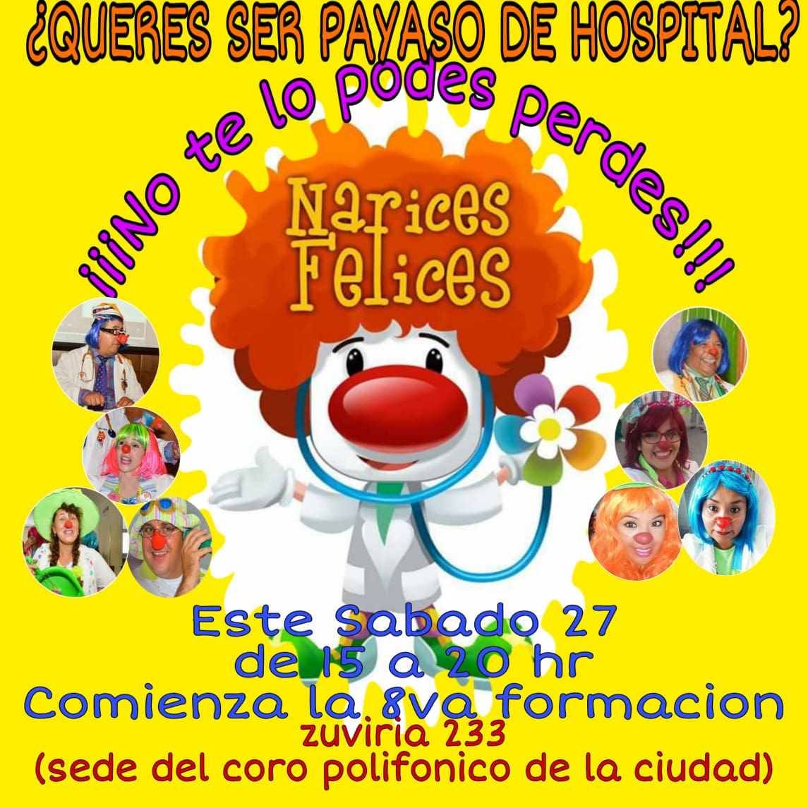 “Narices Felices” inicia la capacitación para los  nuevos voluntarios