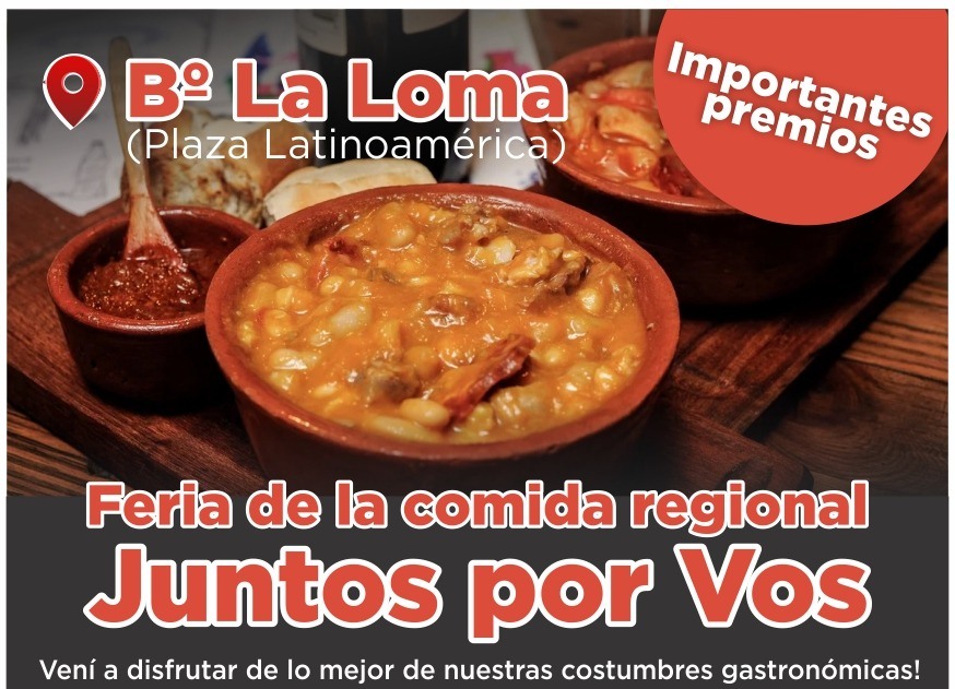 Feria de la comida regional “Juntos por Vos” en barrio la Loma