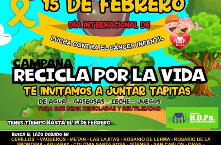 Recicla por la Vida, la campaña provincial para ayudar a los niños con cáncer