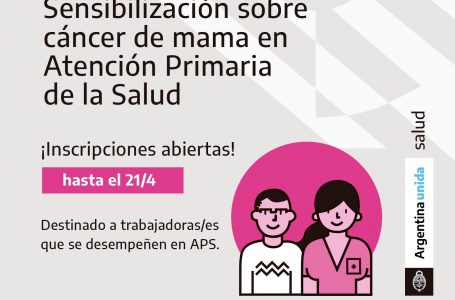 Curso Virtual: Sensibilización sobre Cáncer de Mama en Atención Primaria de la Salud