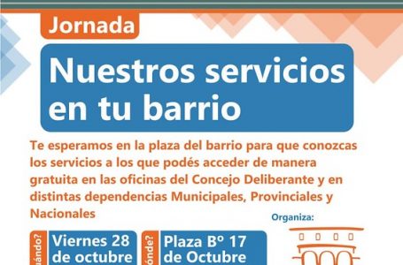 Los servicios del concejo deliberante llegan este viernes a barrio 17 de octubre