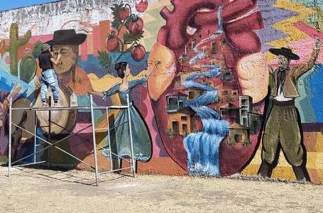 “Comunidad popular”, el nuevo mural del municipio en el CIC de Constitución