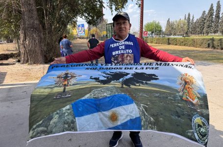 Un veterano de guerra de Salta asistió como enfermero a los peregrinos de Brealito