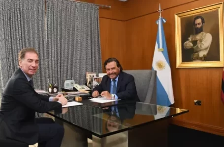 Sáenz planteó a Santilli la agenda de prioridades para Salta
