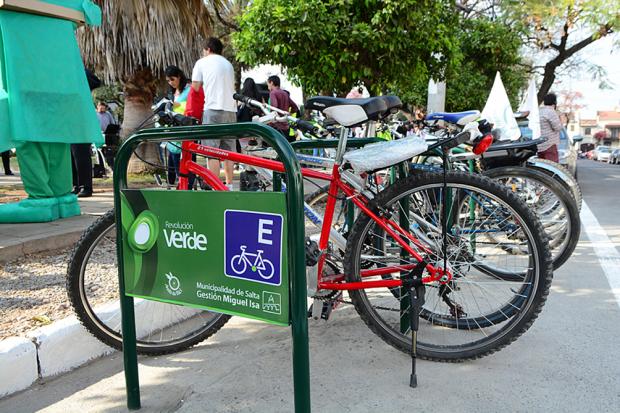 Habilitaron un nuevo estacionamiento para bicicletas