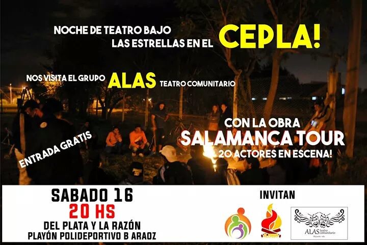 El grupo de teatro comunitario Alas brillará en Bº  Aráoz