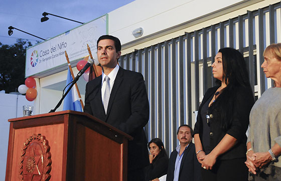 Se inauguró, la casa del niño