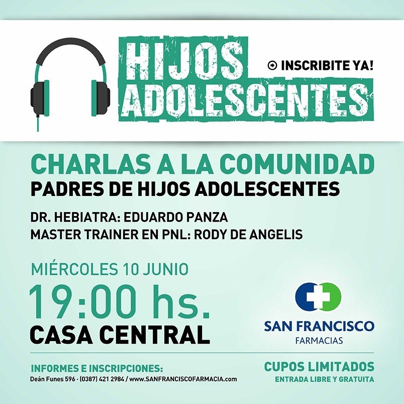 #Gratis: Charla para padres de hijos adolescentes
