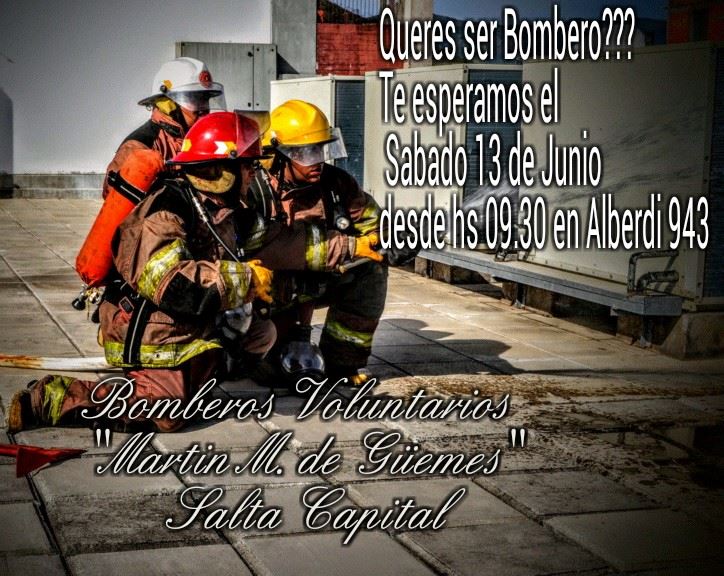 Bomberos Voluntarios convoca a salteños para sumar manos al trabajo social en la ciudad
