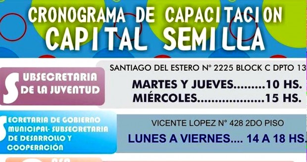 “Capital Semilla”: salteños ya pueden aprender a potenciar sus proyectos productivos