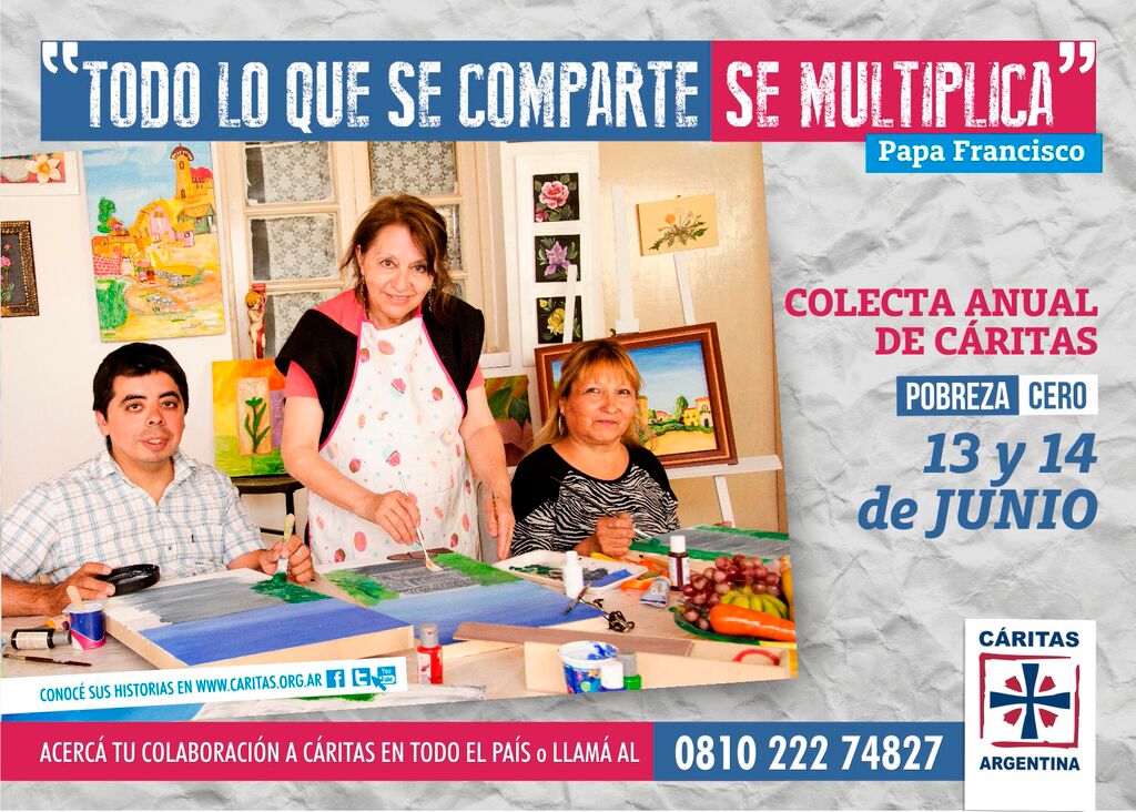 El espíritu solidario de los salteños en colecta anual de Caritas
