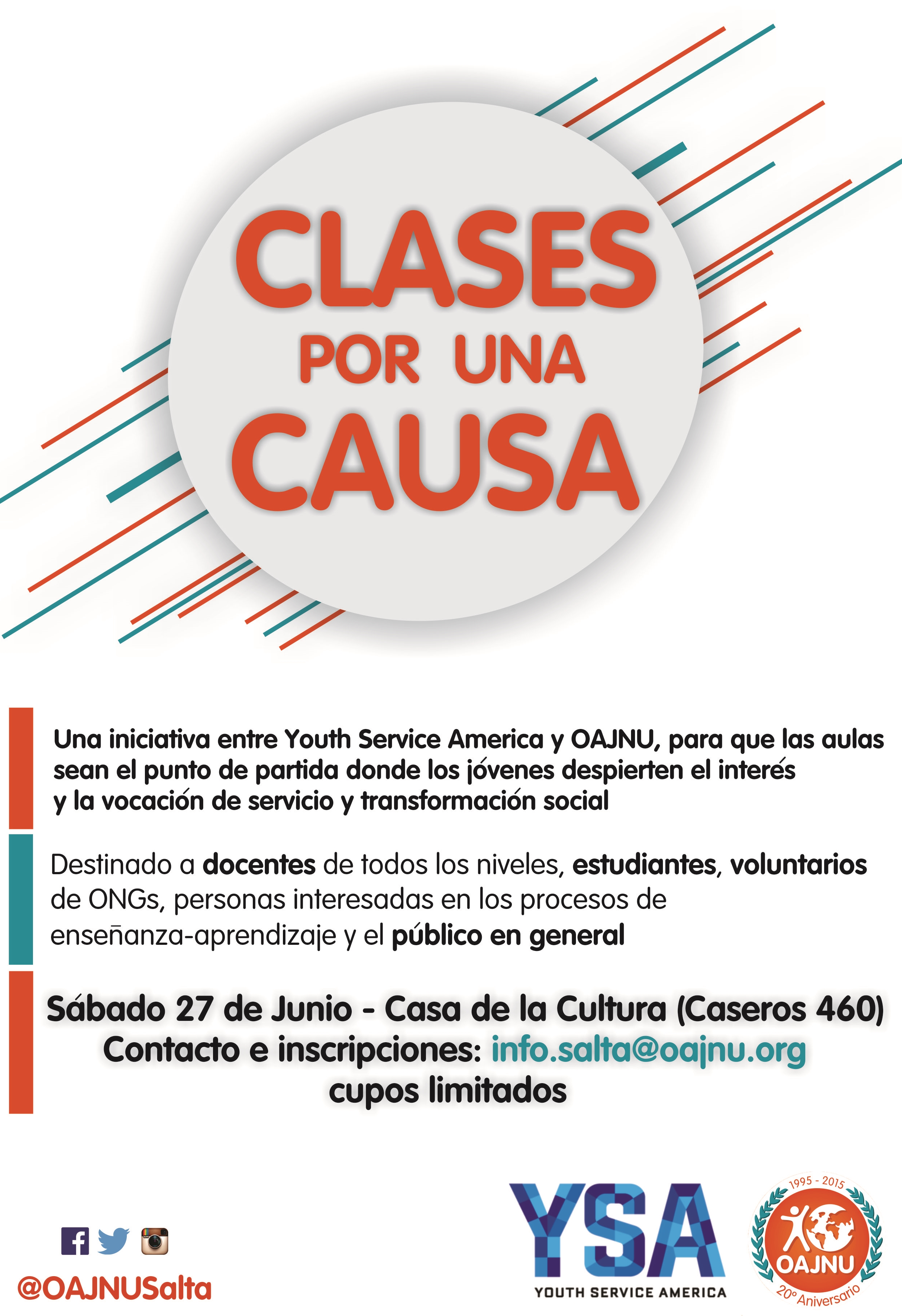 OAJNU: Clases por una Causa