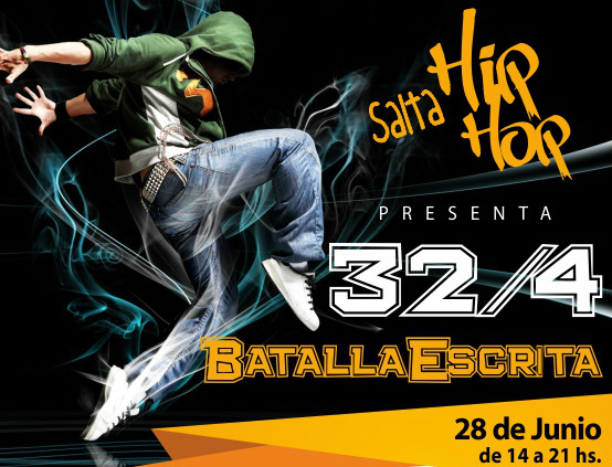 Salta vivirá el evento juvenil de Hip Hop “32/4 Batalla Escrita”