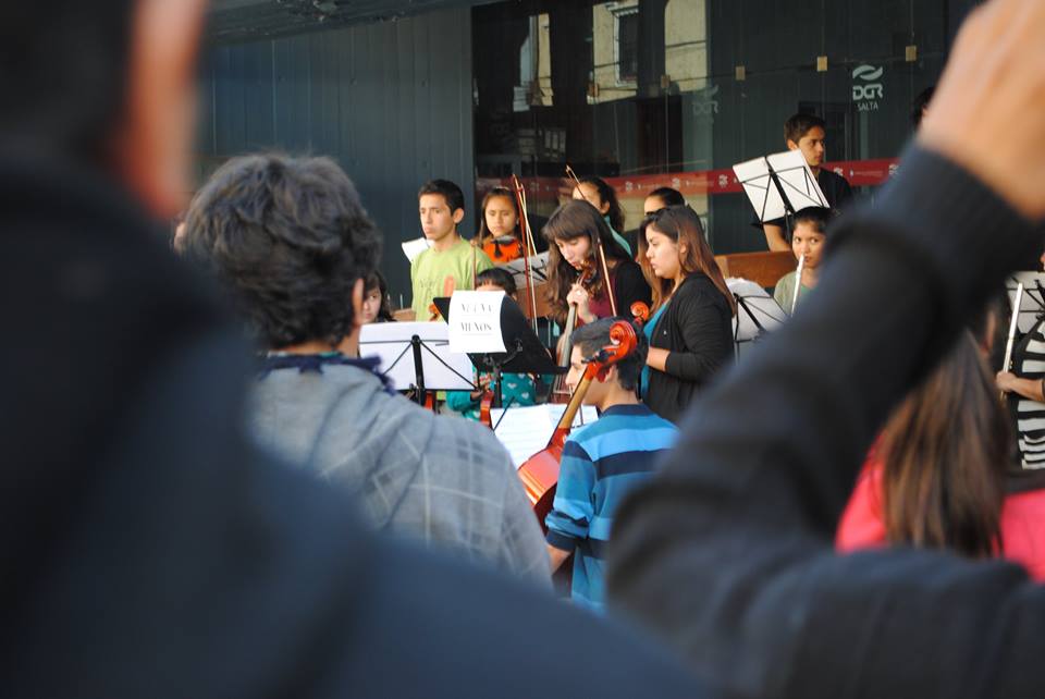 La música de orquesta juvenil se sumó a #NiUnaMenos