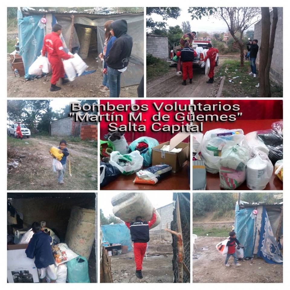 Manos  Solidarias  de Bomberos Voluntarios Martín Miguel de Guemes