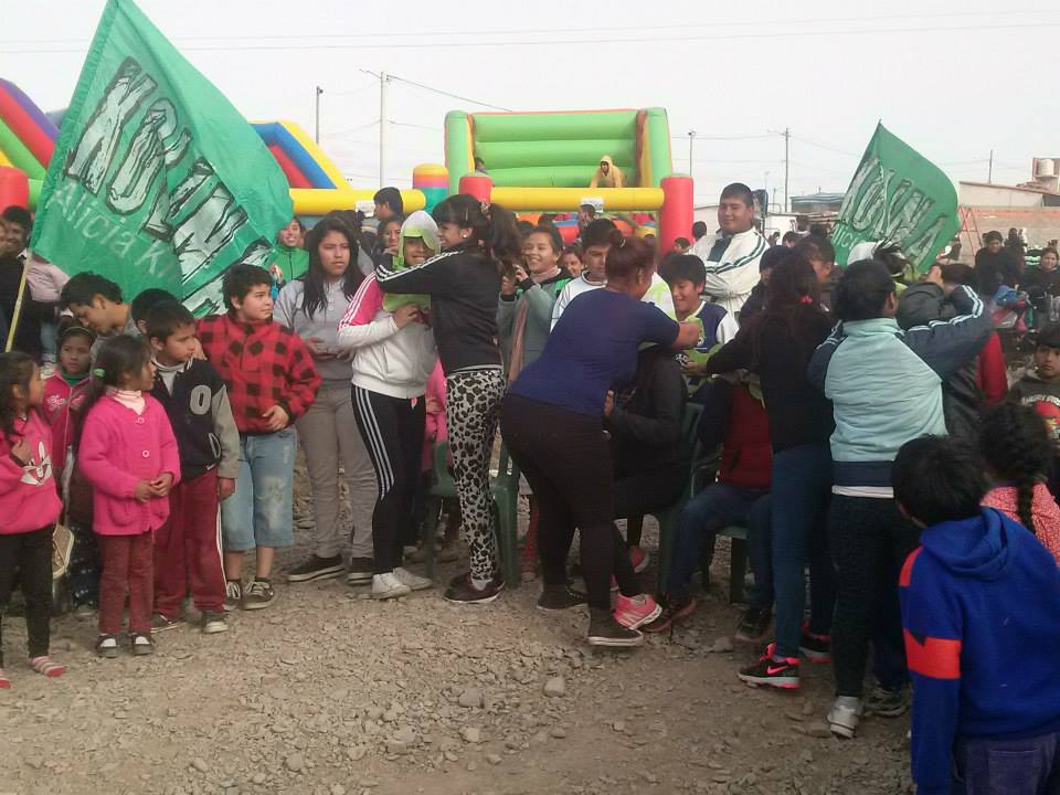 Agrupación KOLINA festejó el dia del niño en barrio Atocha