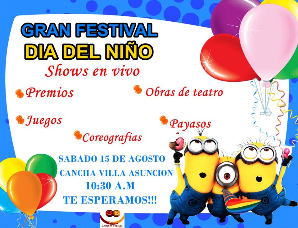 Fundación Caritas Felices celebra el dia del niño