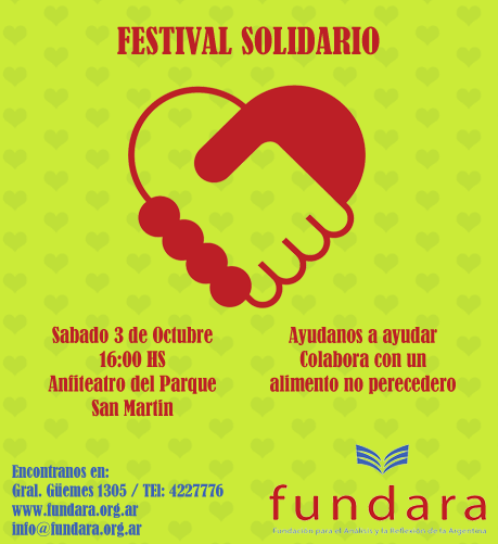En Parque San Martin festival solidario organizado por Fundación Fundara