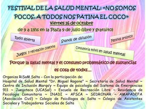 Actividades por el día Mundial de la Salud Mental