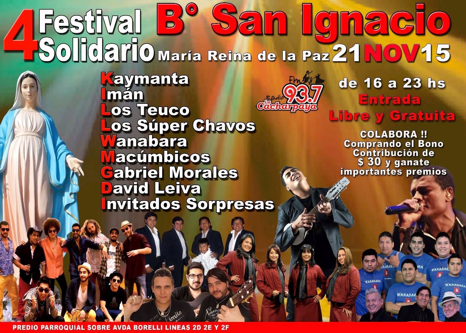 Lanzamiento del 4° Festival Solidario de la Parroquia María Reina de la Paz