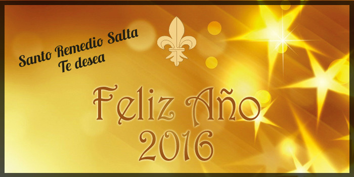 Feliz Año 2016, es el deseo de Santo Remedio Salta