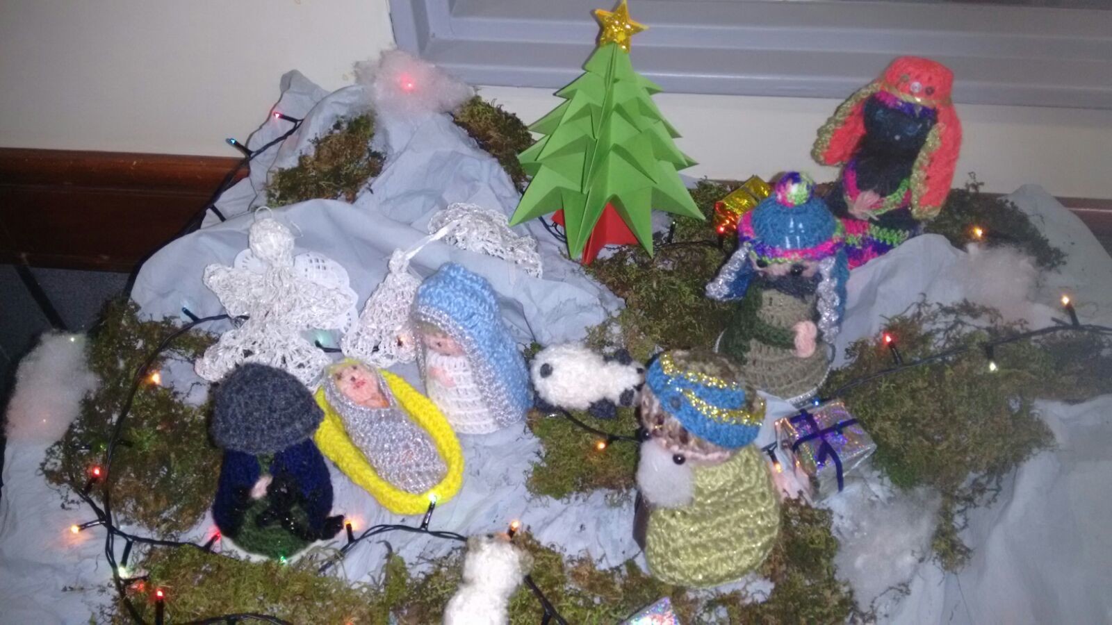 Pesebre de Tejido realizado por enfermeras de la Sala de Oncología Pediátrica del HPMI