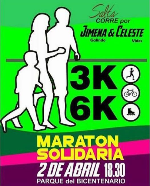 Maratón Solidaria por Jimena Galindo y Celeste Vides