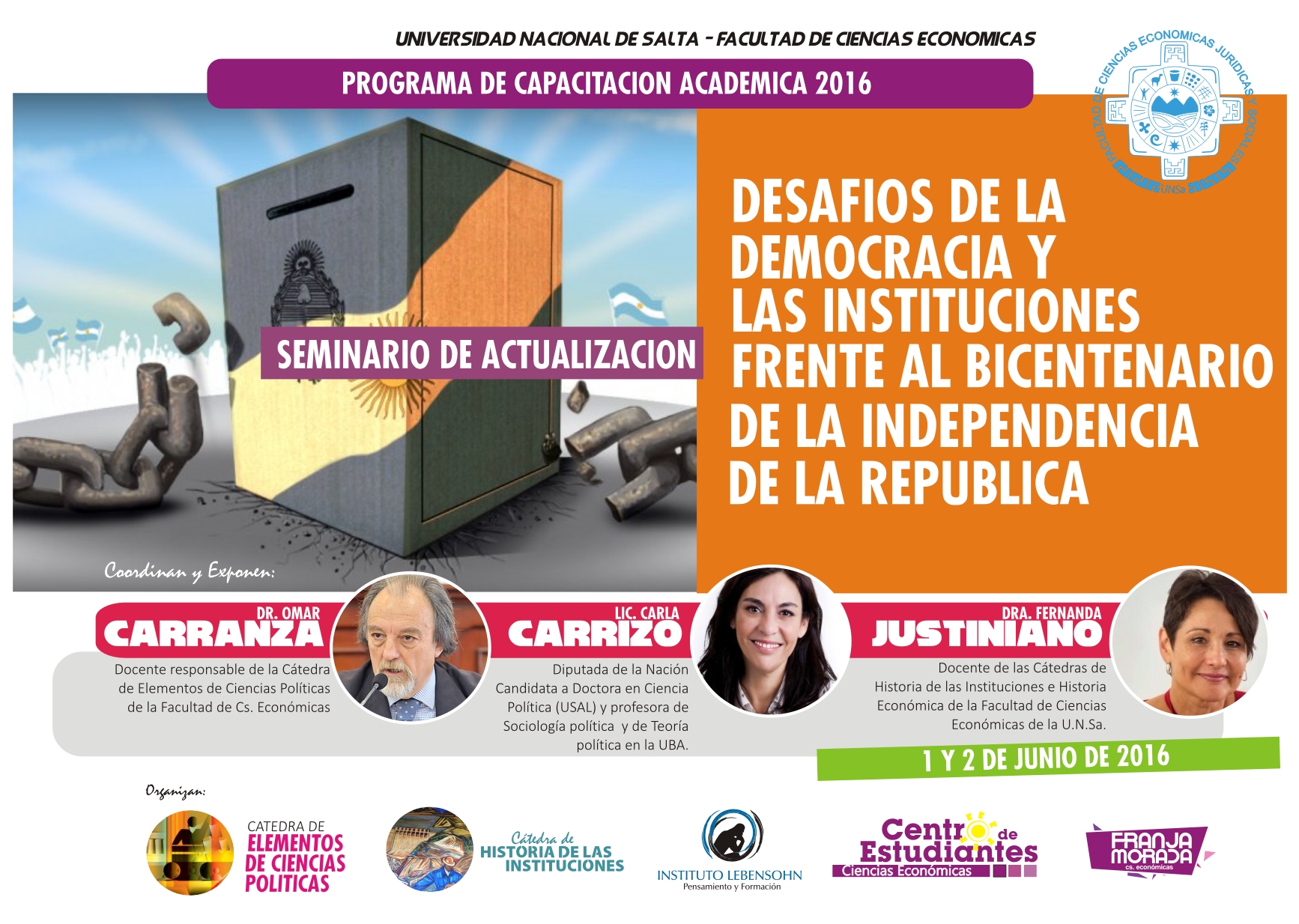 Seminario: Los desafíos de la Democracia y las Instituciones