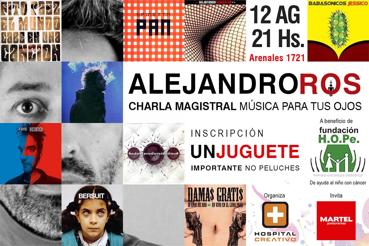 El Hospital Creativo ofrece una charla magistral con Alejandro Ros a beneficio de Fundación HOPe