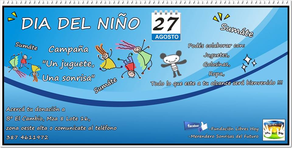 La “Fundación Libres Hoy” se prepara para el dia del niño en el “Merendero Sonrisas del Futuro”