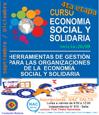 Curso de economía social y solidaria en el NAC Salta