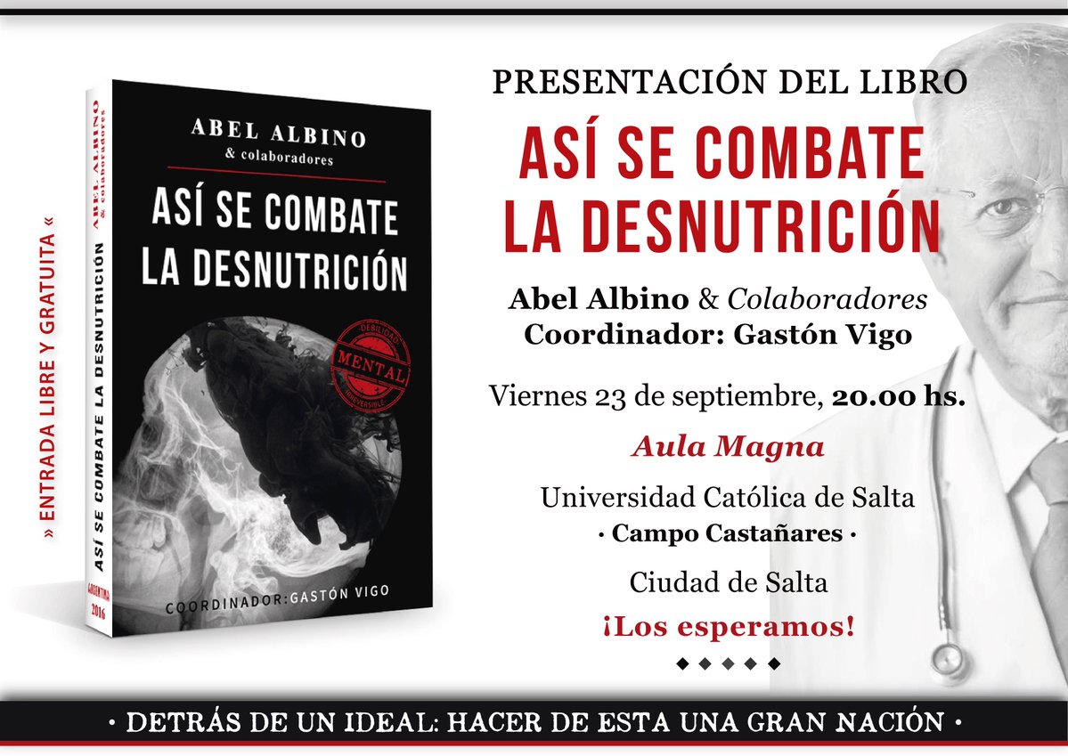 El Doctor Abel Albino presenta su nuevo libro en UCASAL