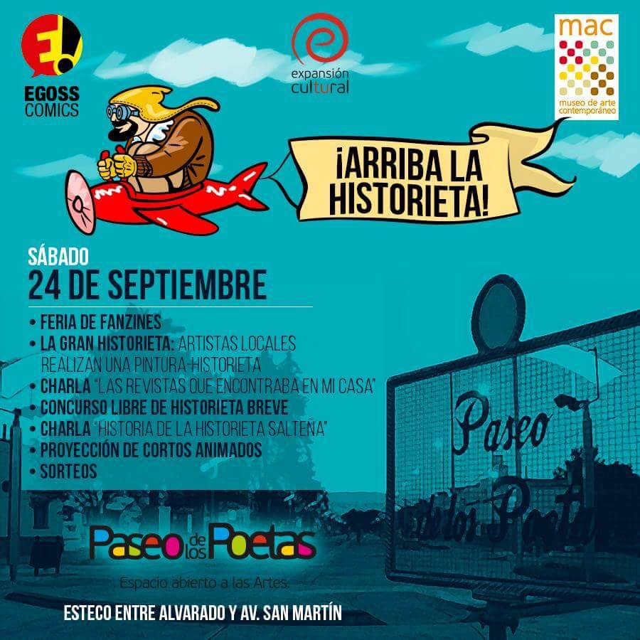 ¡Arriba la Historieta! la propuesta para este fin de semana en el Paseo de los Poetas