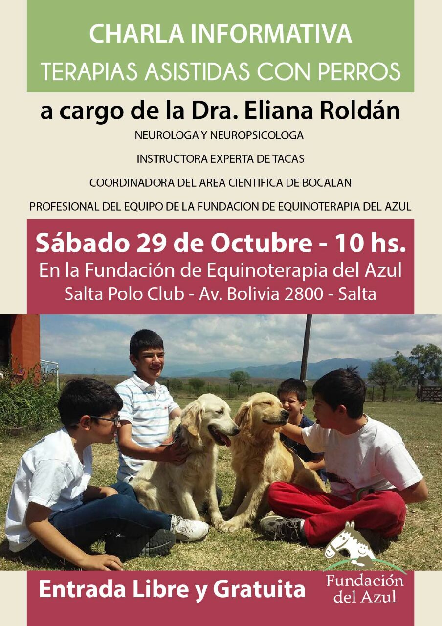 Charla informativa de Terapias Asistidas con perros