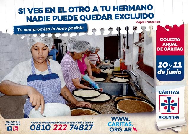 Cáritas Argentina inició su campaña para la colecta anual del 10 y 11 de junio