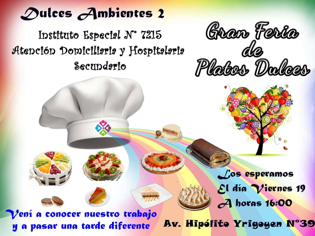Gran Feria de Platos Dulces organizada por la Escuela Domiciliaria y Hospitalaria de Salta