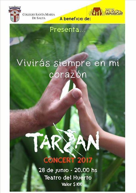 Se viene el musical de Tarzán a beneficio de Fundación HOPe