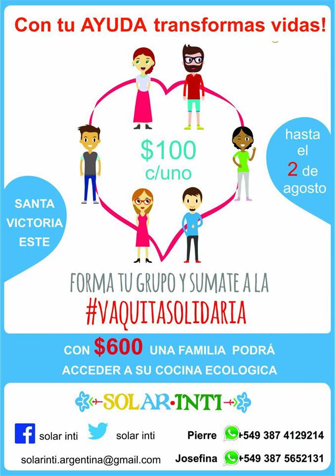 #VaquitaSolidaria la nueva propuesta de Solar Inti para ayudar a familias de Santa Victoria Este