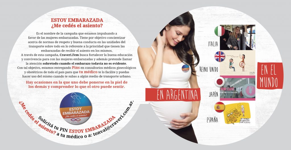 Argentina se suma al movimiento global de ceder el asiento a las embarazadas